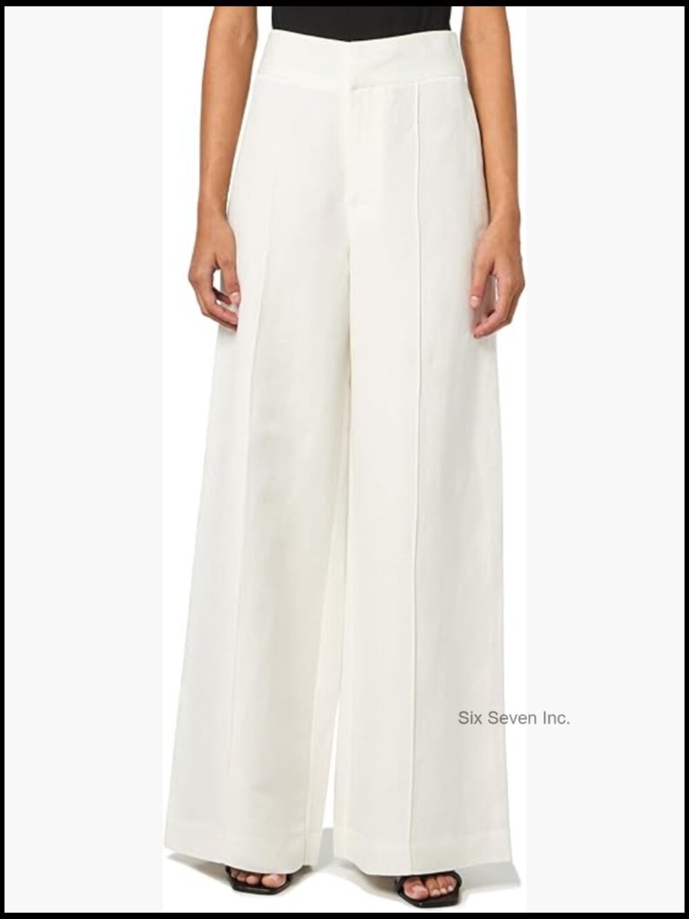 Fully Lined High-Waisted Wide Leg Trouser Pant